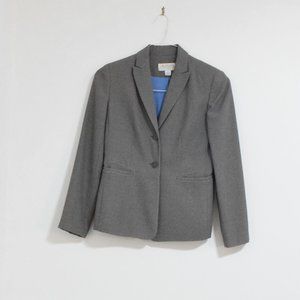 ANNEX Vintage Grey Double Lapel Two-Button Blazer | Size 0P